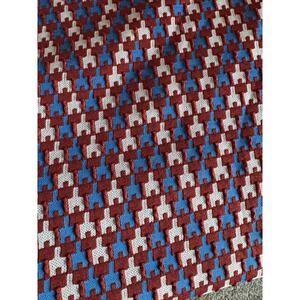 Vintage Fabric Polyester? Space Invaders Looking Pattern